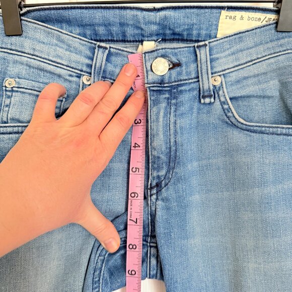 Rag & Bone Women's Skinny Jeans Capri Light Wash Size 25 - Picture 6 of 13